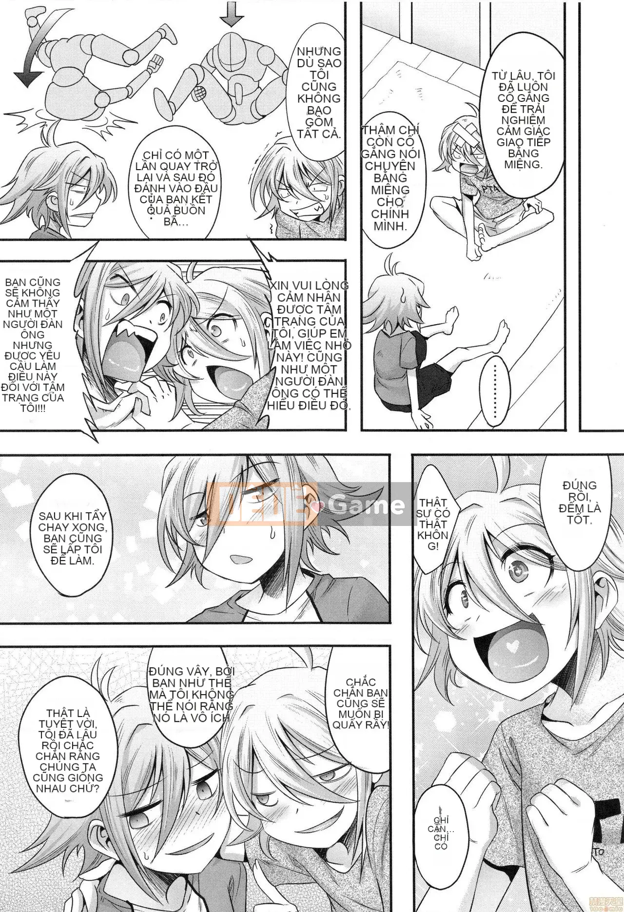 [Kenji Nanamatsu] Sự xấu hổ của bạn thật dễ thương ~Otokotachi no Konbinezon~ [Tiếng Trung] [Không kiểm duyệt]