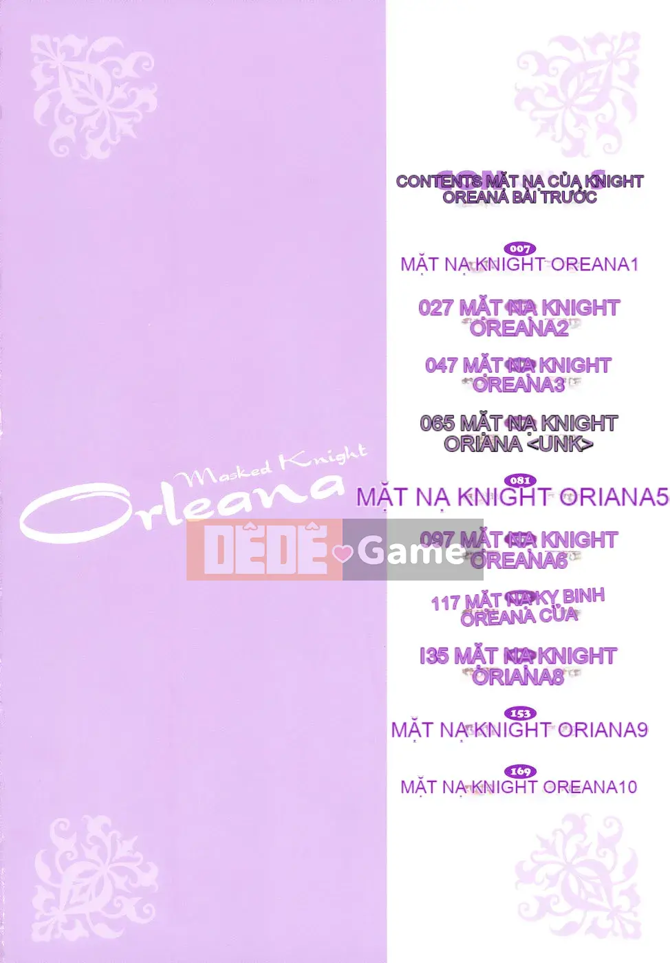 [Ryusei Hán hóa] [Taira Hajime] Hiệp sĩ đeo mặt nạ Oleana Phần 1