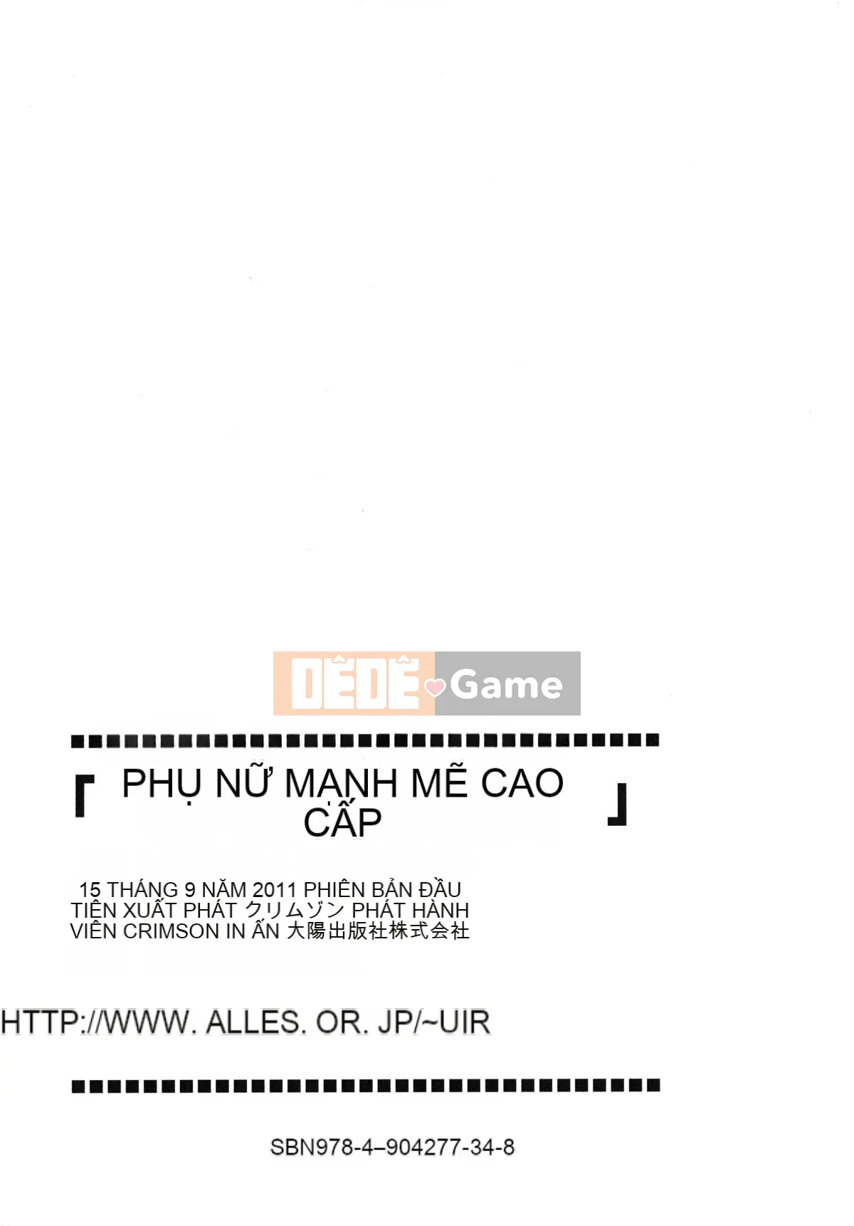 [Crimson] Người phụ nữ mạnh mẽ và quý phái