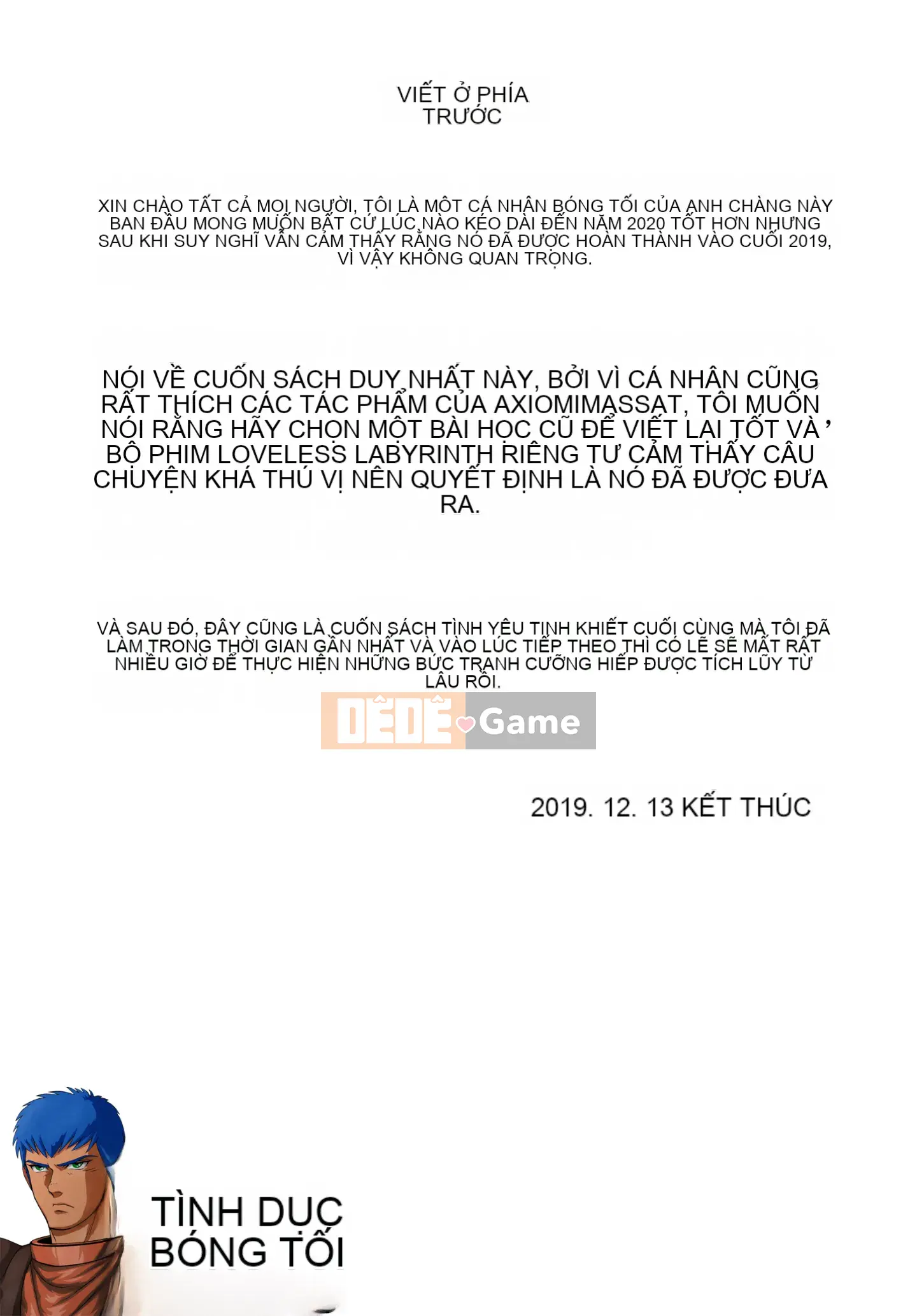 [Ashiomi Masato] Mê cung không tình yêu + Giấy nhắn