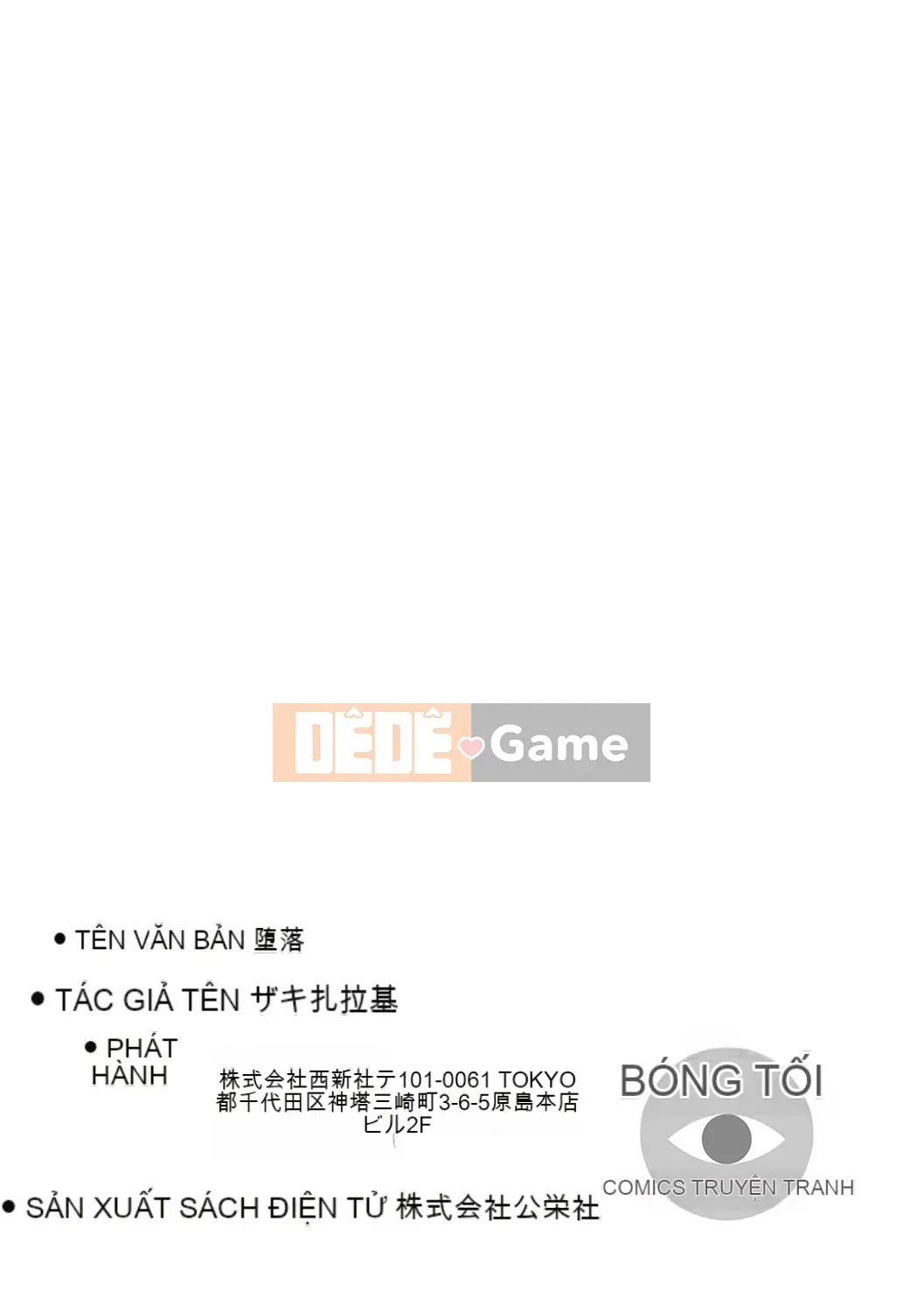 [Zakizaraki] Người Phụ Nữ Sa Ngã