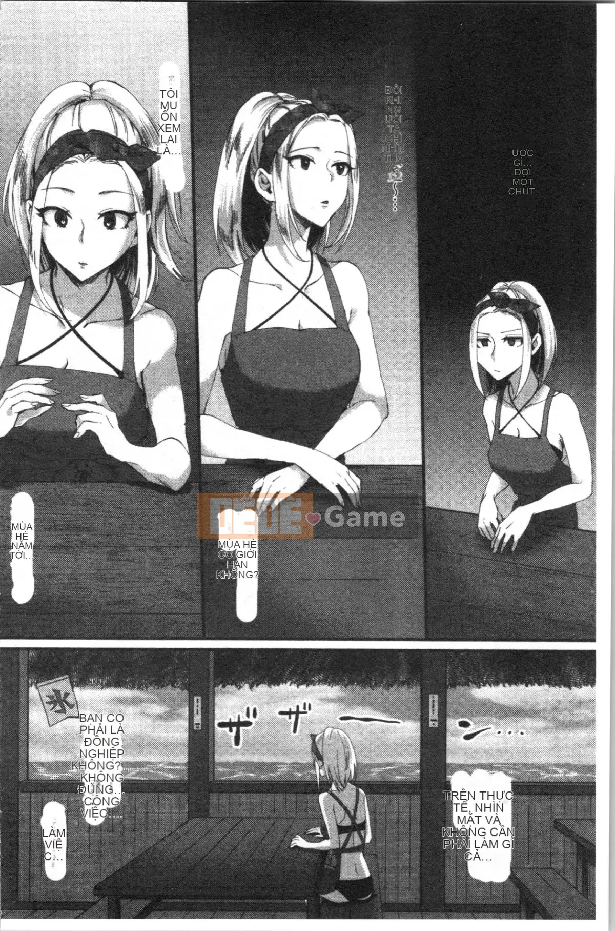 [4K Hanhuagumi][Omecho] Bãi biển hậu cung quyến rũ