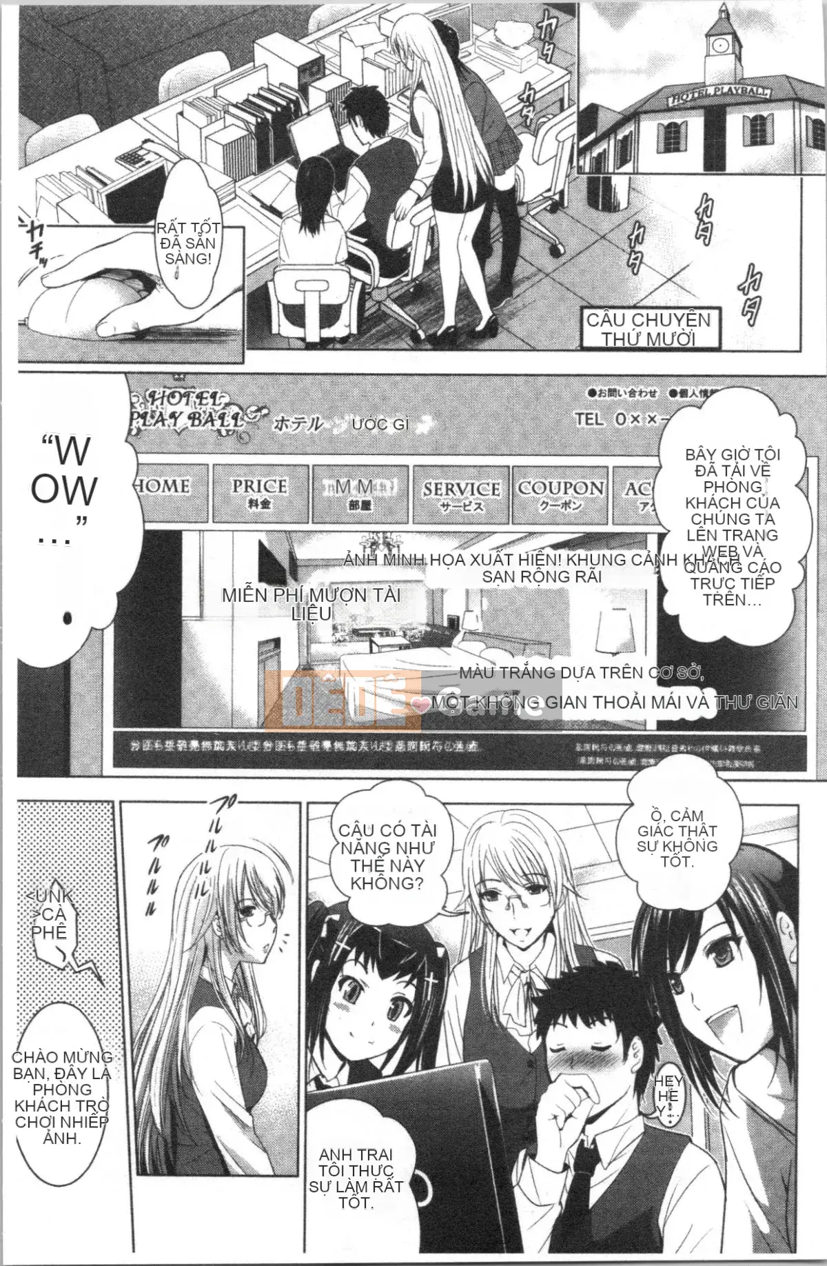 [4K Hankagumi][Hiroshi Arino] Tôi bắt đầu một khách sạn tình yêu với ba chị em xinh đẹp!