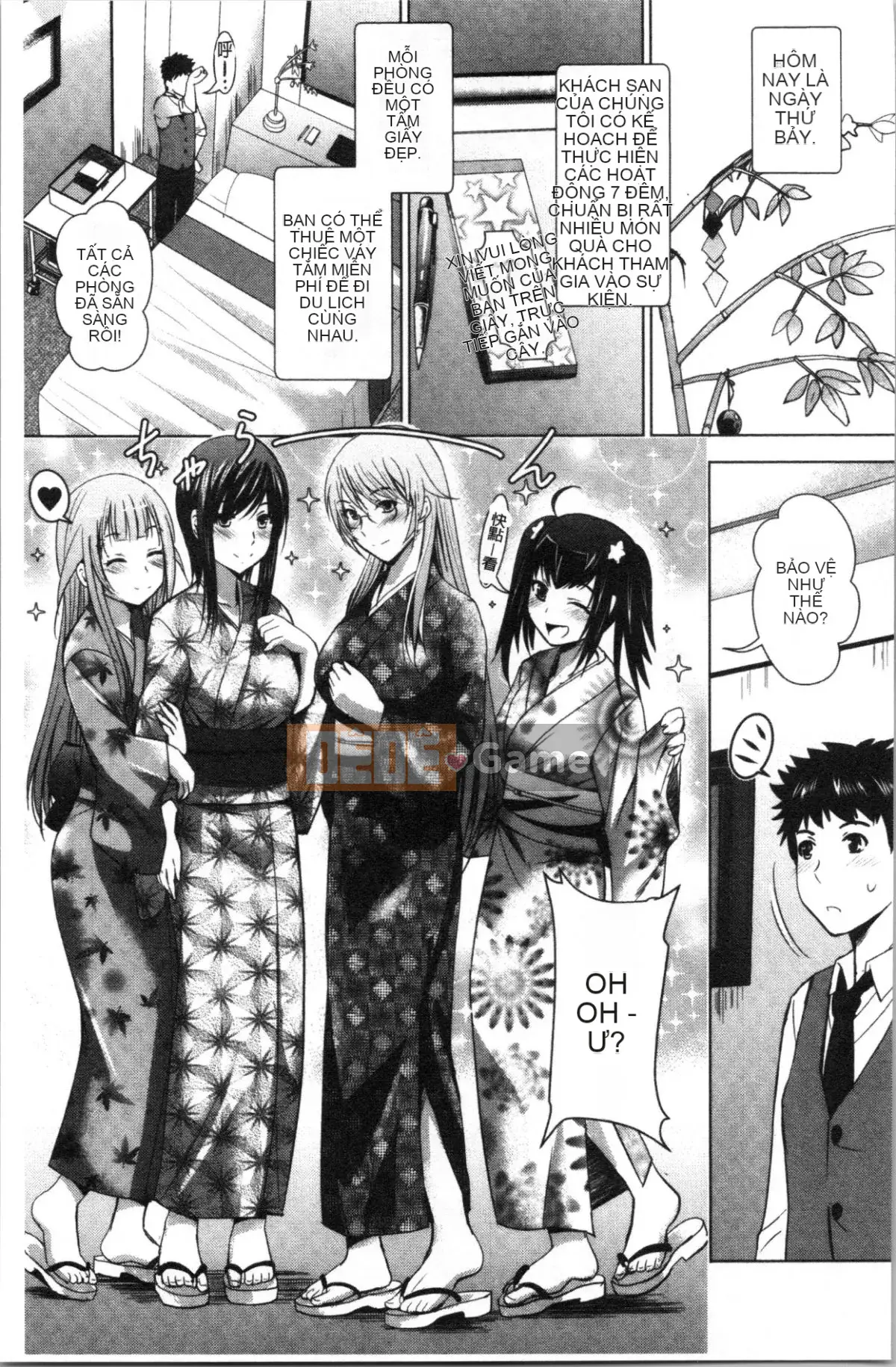 [4K Hankagumi][Hiroshi Arino] Tôi bắt đầu một khách sạn tình yêu với ba chị em xinh đẹp!