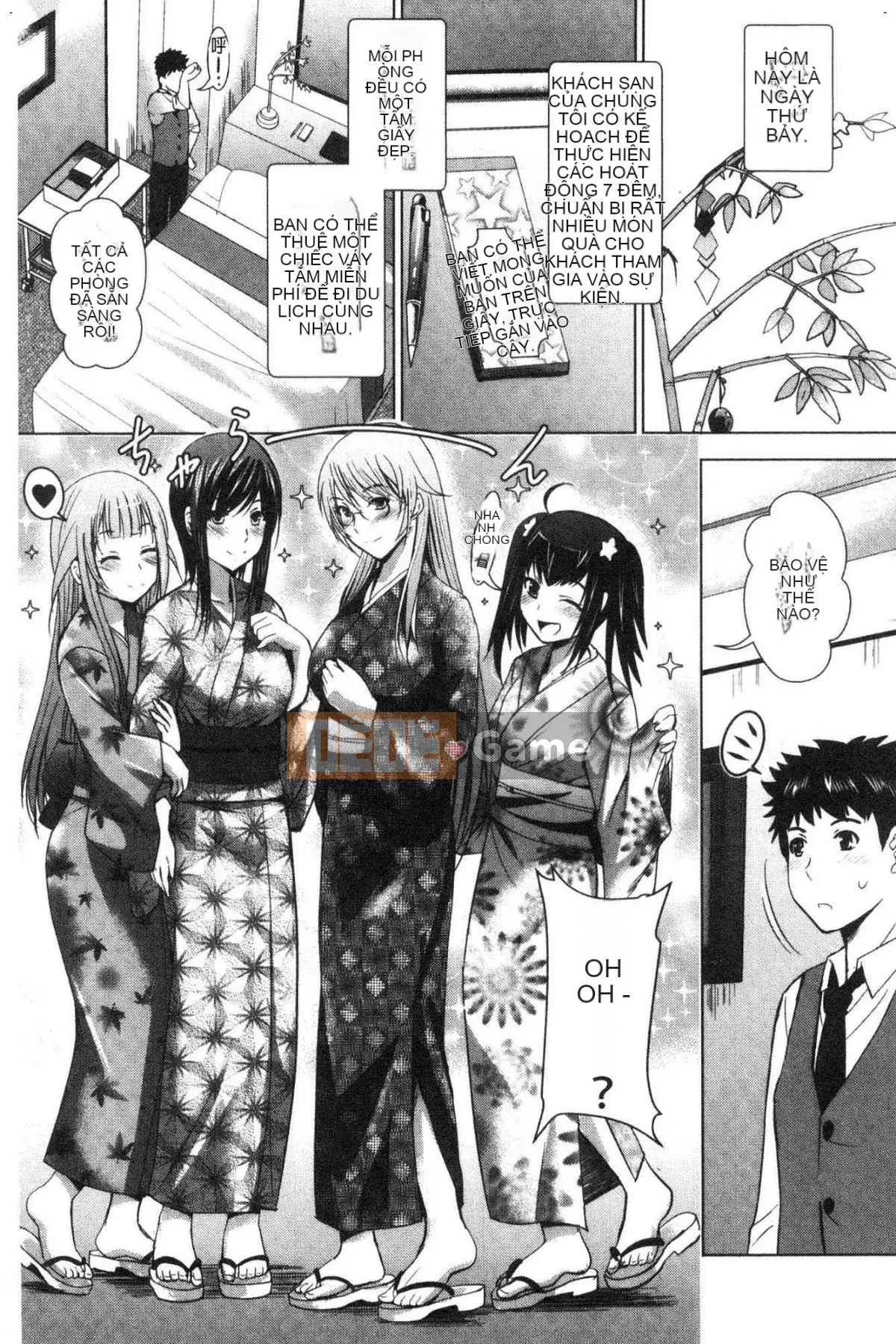 [Kazeteki Koubou][Hiroshi Arino] Tôi bắt đầu một khách sạn tình yêu với ba chị em xinh đẹp!