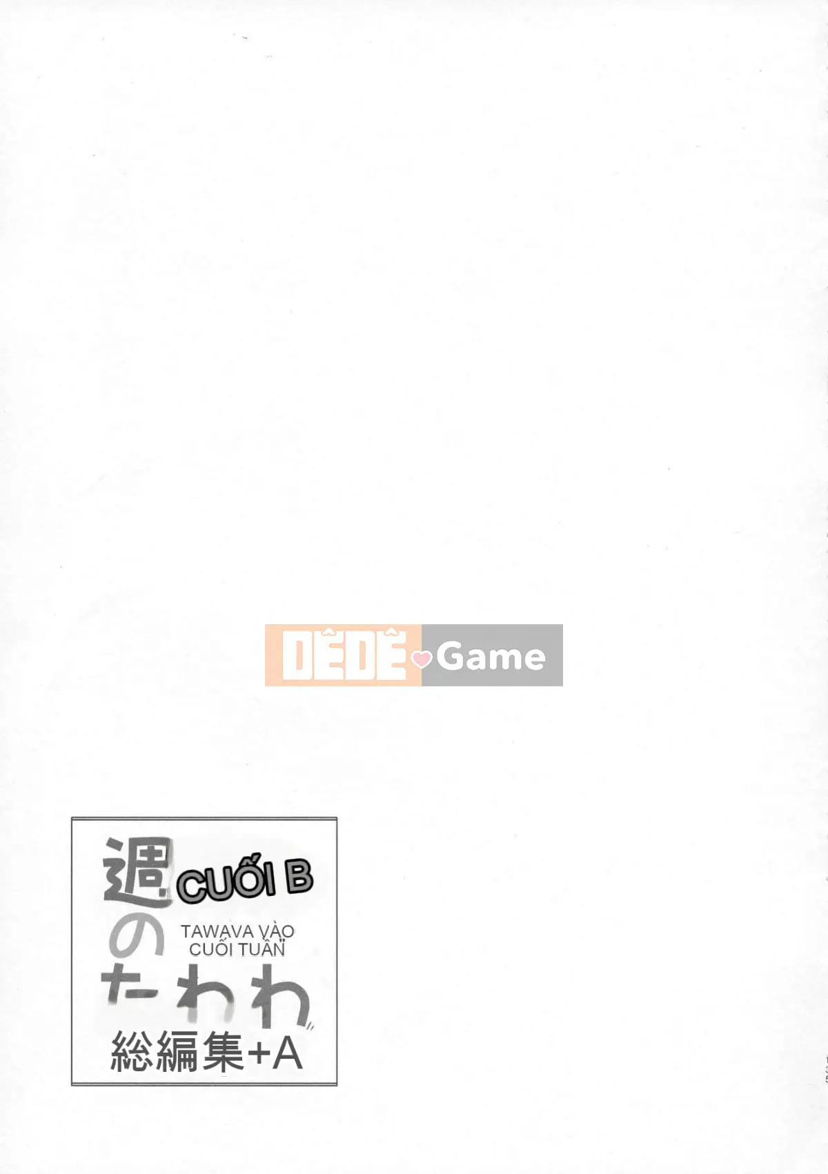 [Nama Cream Biyori (Nanase Melchi)] Cuối tuần Tawawa Soushuuhen +α (Thứ hai Tawawa)