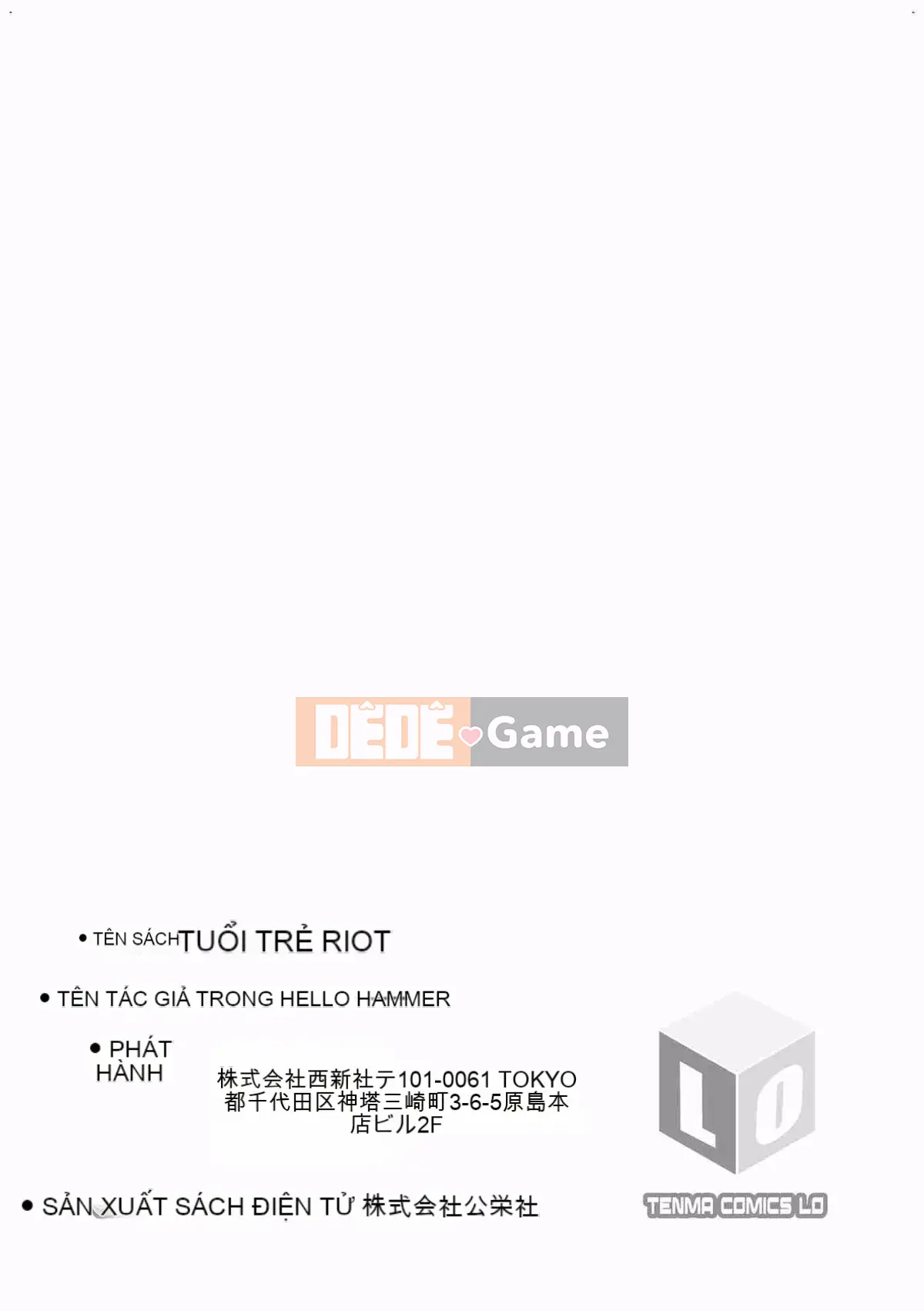 [Kazeteki Koubou][Decochin Hammer] Shishunki RIOT (Hoàn thành)