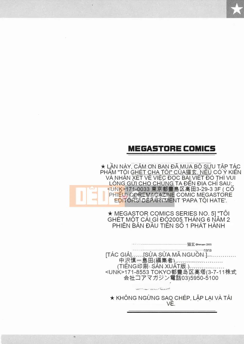 [Nekogen] Con ghét bố