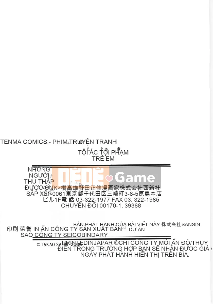 [Saeki Takao] Con quỷ tội ác