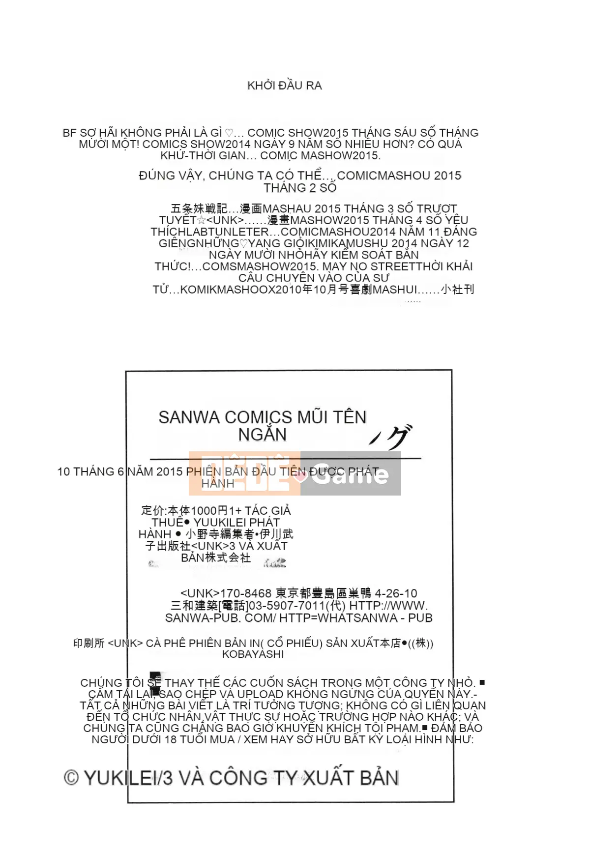 [Yukirei] Săn Shota