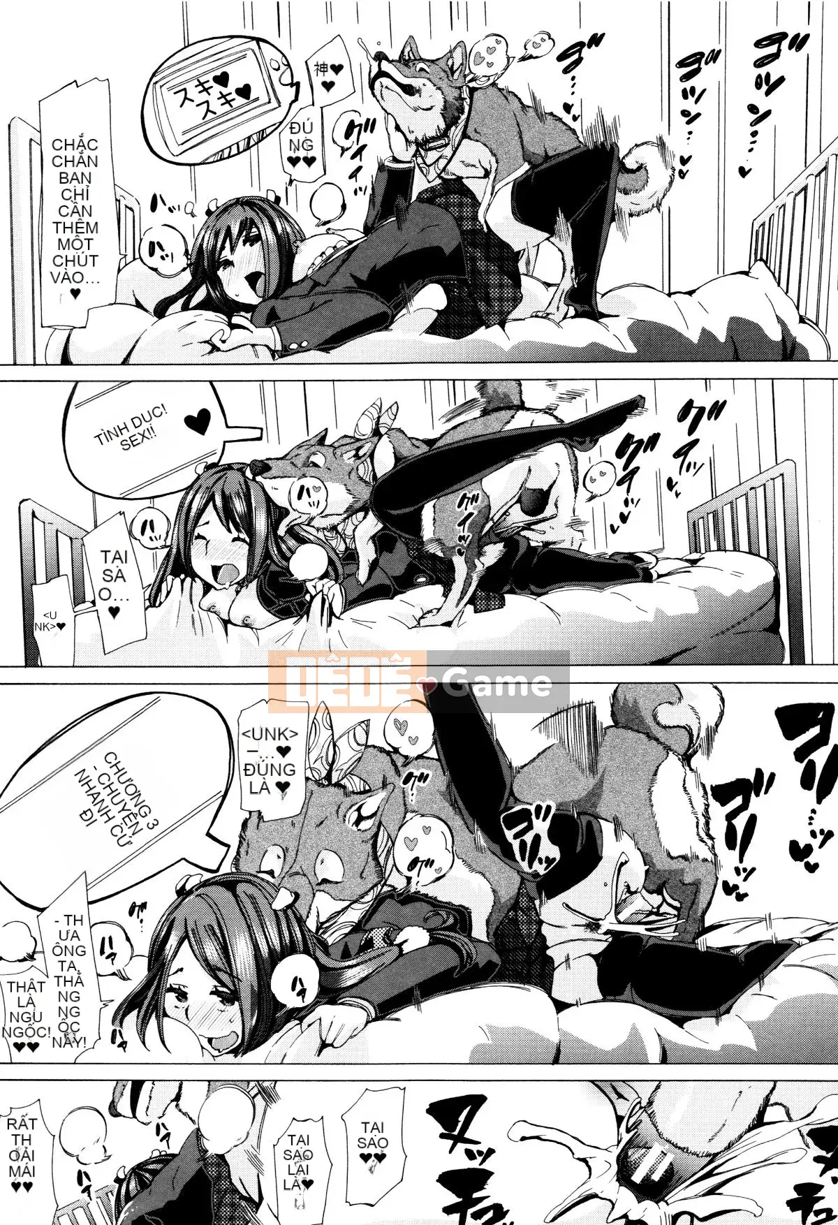 [Hán hóa cá nhân của Summer Moon Rabbit][チキコ] Lớp học hiếp dâm quái thú