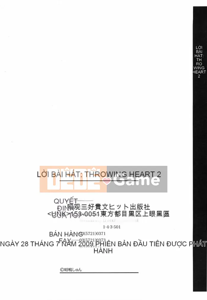 [Akishima Shun] Ném Trái Tim 2