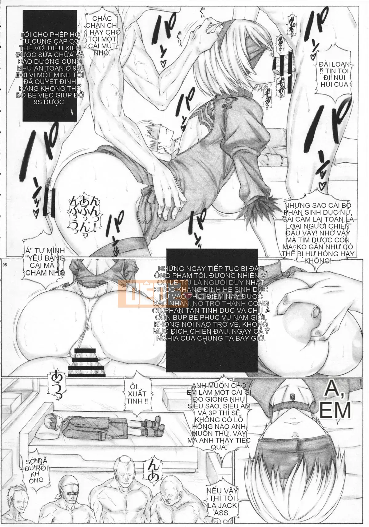 (C92) [AXZ (Kutani)] Cú đánh của thiên thần 100 IIB (Nier Automata)