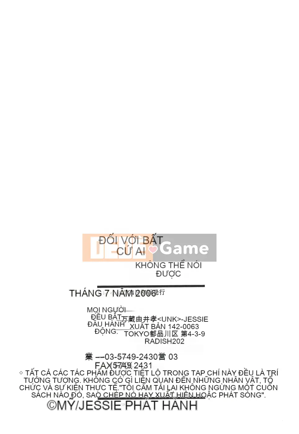 [Manzo] Tôi không thể nói với ai