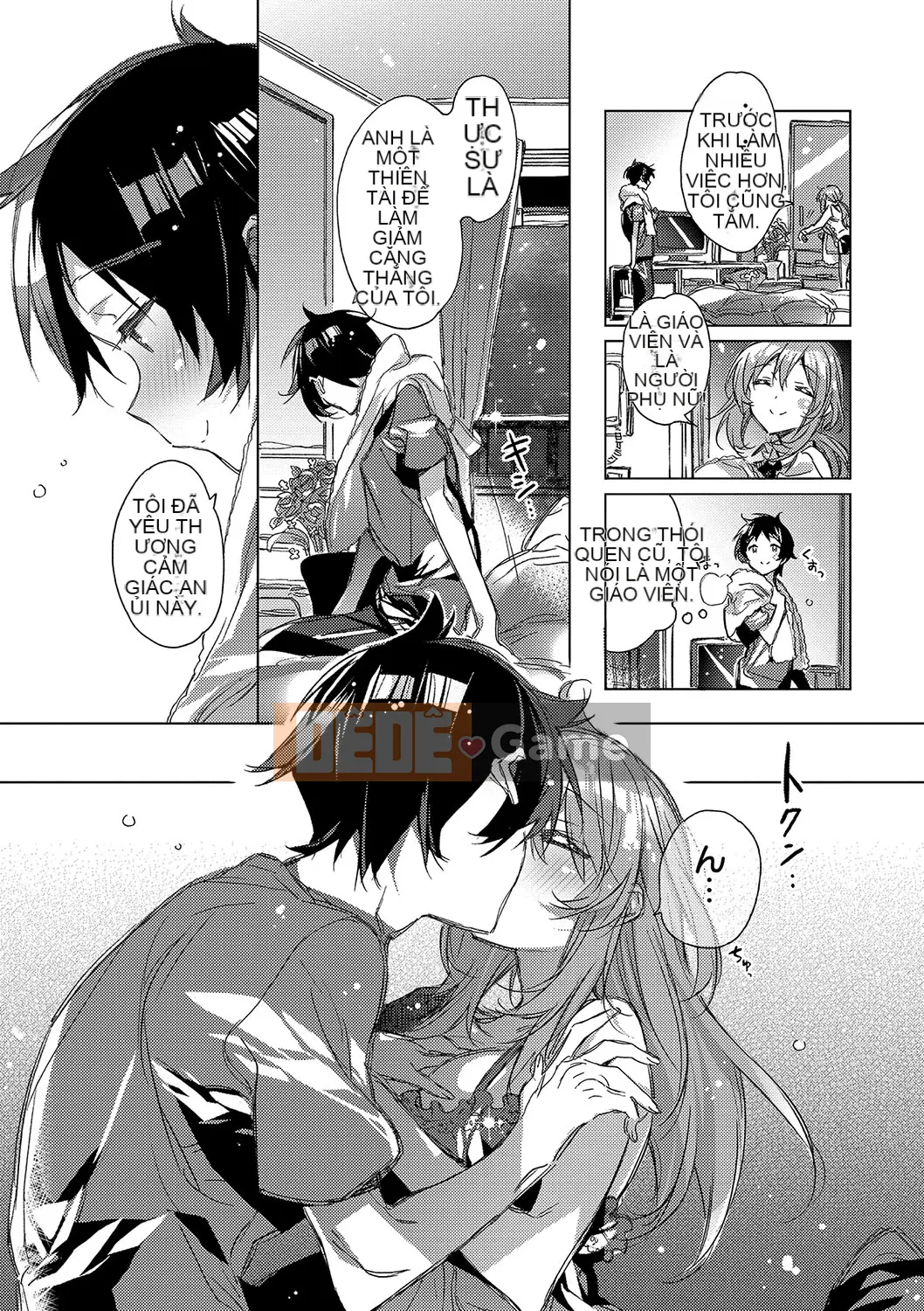 (Truyện tranh người lớn) [Kasuga Souichi] Tôi muốn hôn bạn bằng sợi chỉ đỏ.