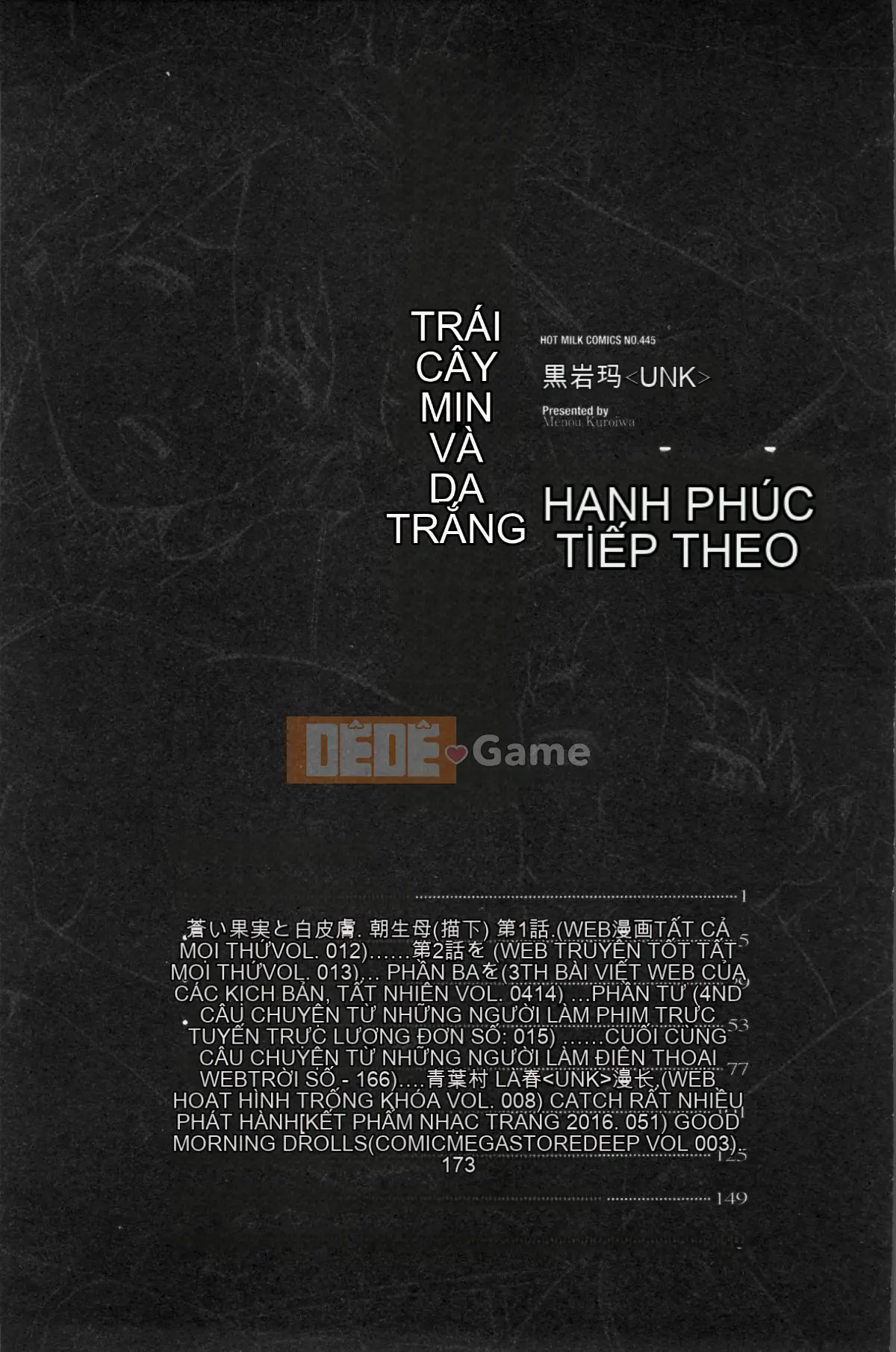 [Nhóm quét 4K][Kuroiwa Agate] Quả xanh da trắng