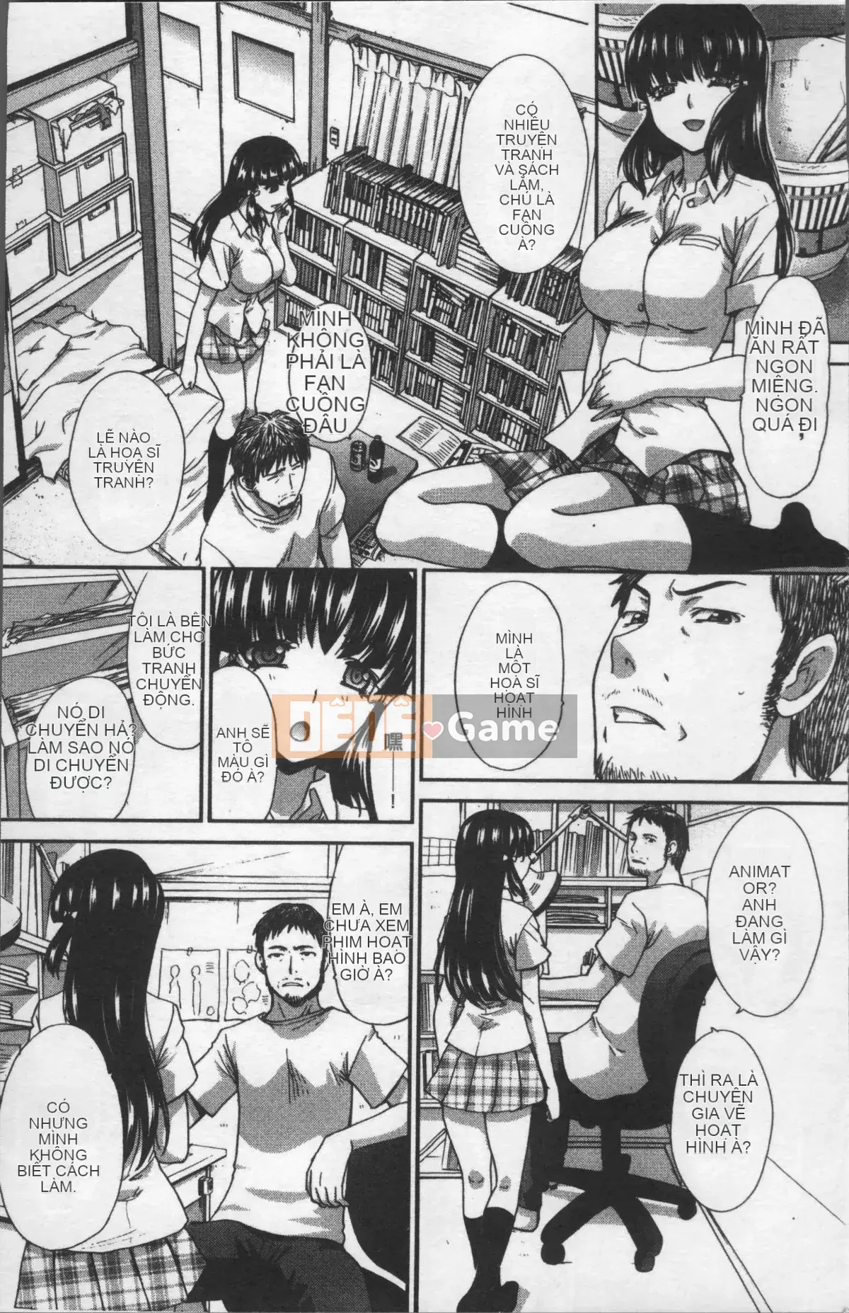 [Nhóm quét 4K][Hiroshi Itaba] Một họa sĩ hoạt hình đón một cô gái bỏ trốn.