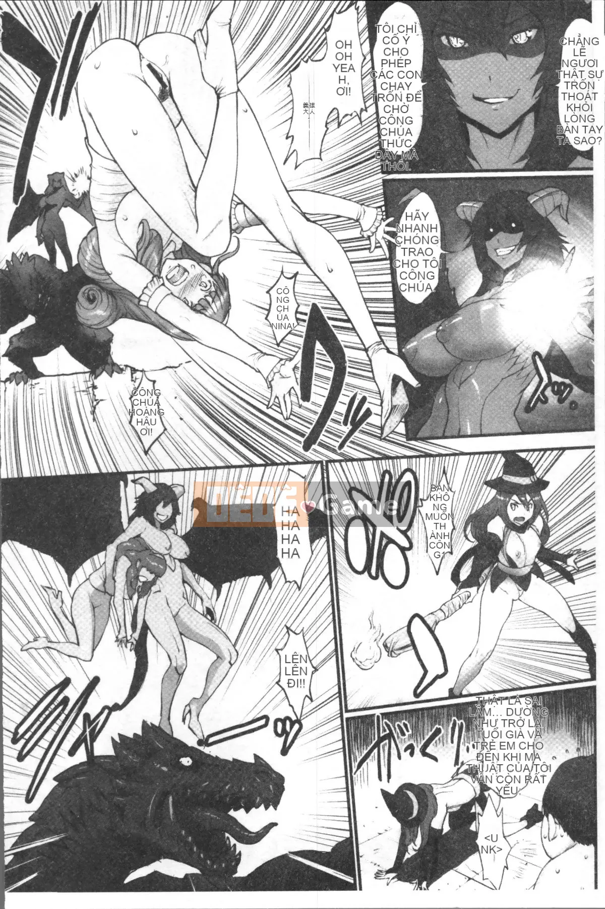 [Nhóm càn quét 4K][Battle Ecchu] Công chúa và rồng