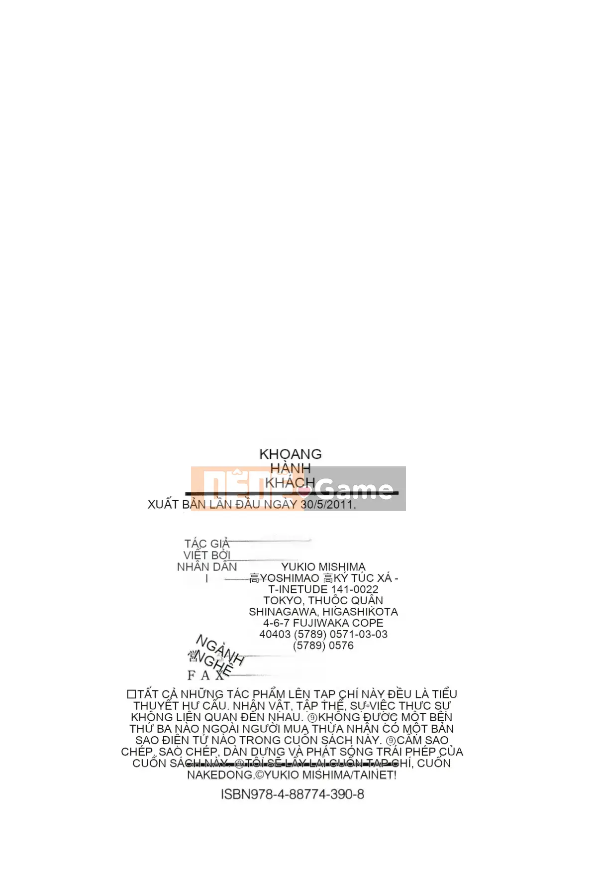 [Nhóm quét 4K][Yukio Yotsushima] Khoang bẩn