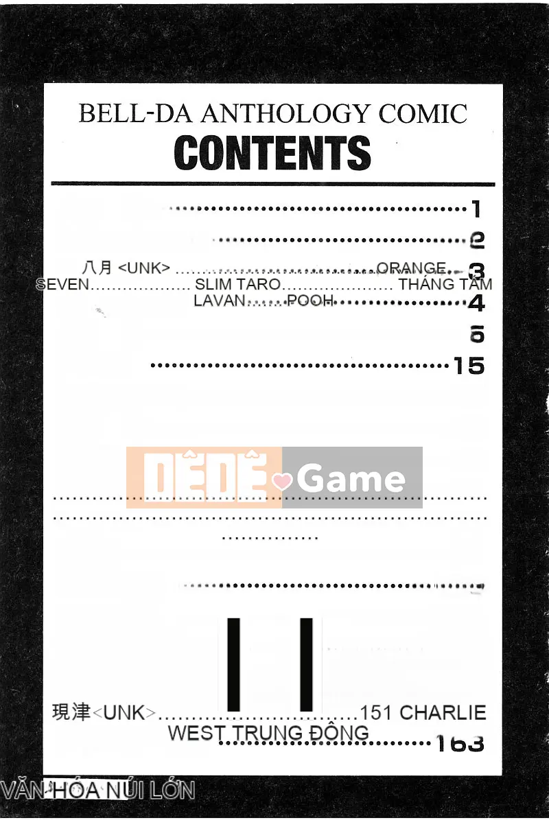[Tuyển Tập] TRUYỆN TRANH BELL-DA ANTHOLOGY