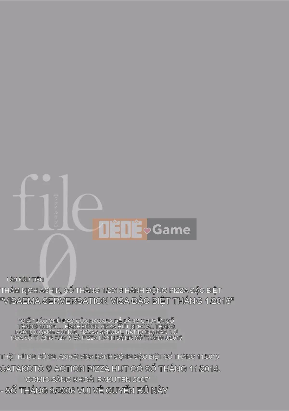 [Kazeteki Koubou][Hiromi Nohara] Tập tin 0 (Tình yêu) Tập tin 0