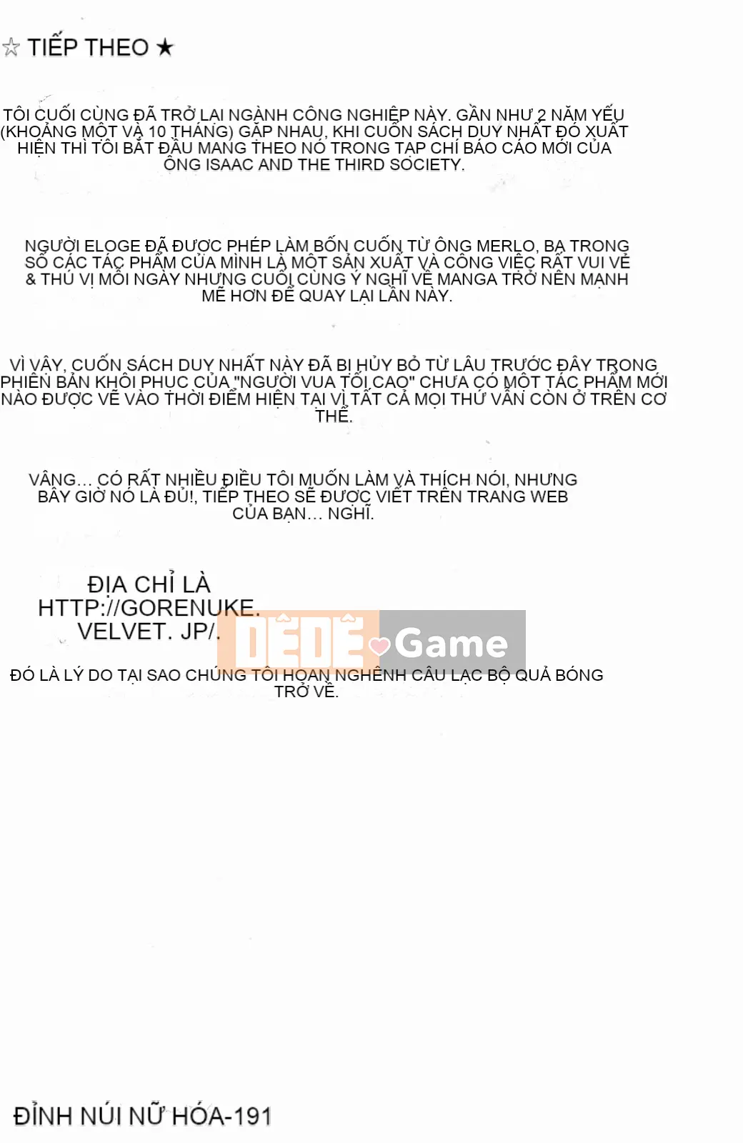 [Câu lạc bộ Fuusen] Vua của các vị vua