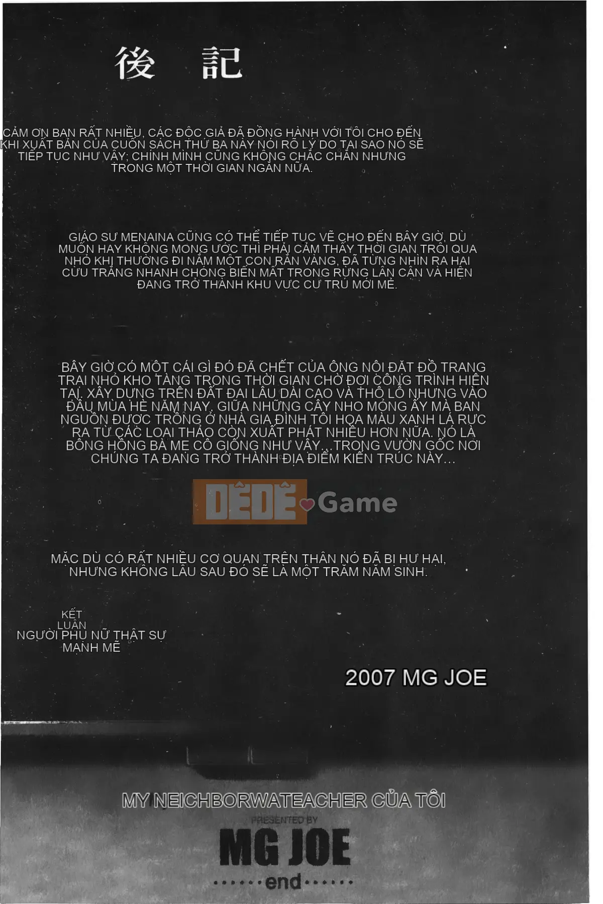 [MG Joe] Hàng xóm Minano Sensei 3