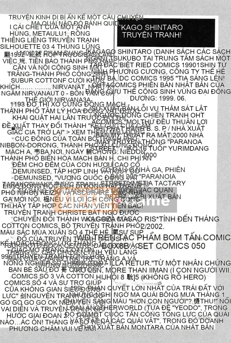 [Shintaro Kago] Parataxis siêu não