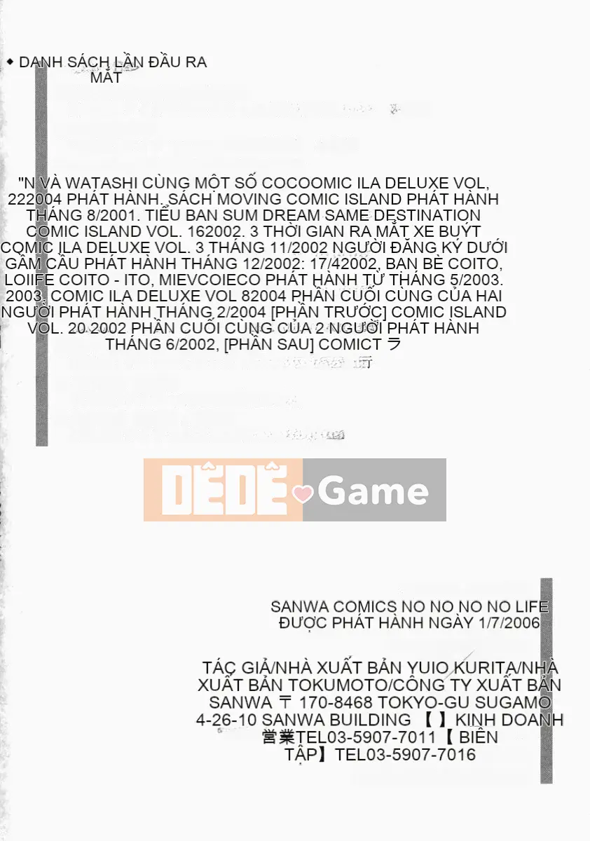 [Yugo Kurita] KHÔNG CÓ CON CHÓ KHÔNG CÓ SỰ SỐNG