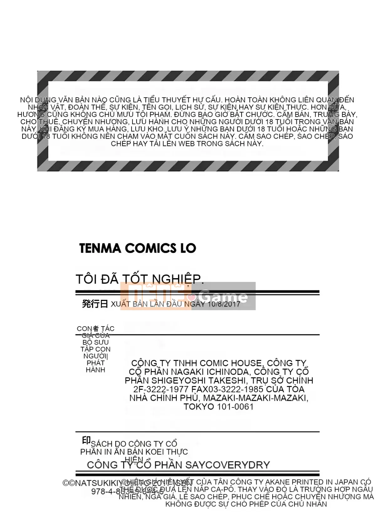 [Nhóm quét 4K] Kiyohito Natsuki] Tôi đã tốt nghiệp.