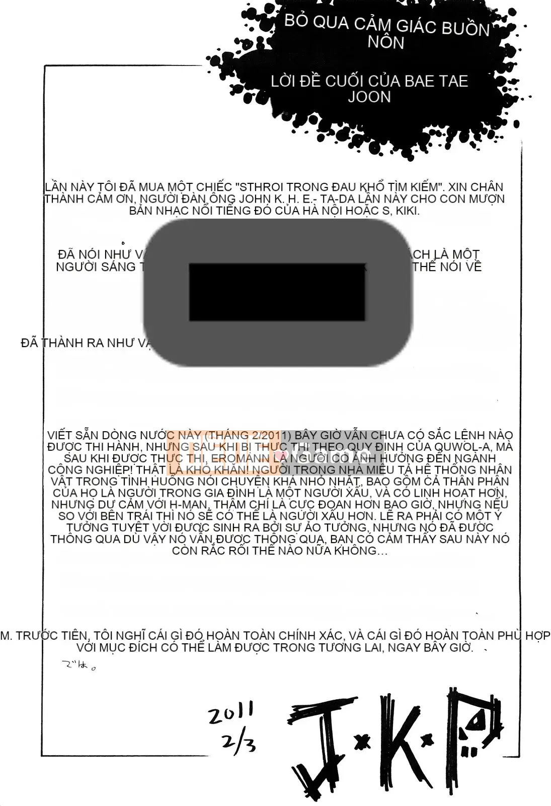 [John K. Peta] Tìm kiếm & Hủy diệt đau đớn