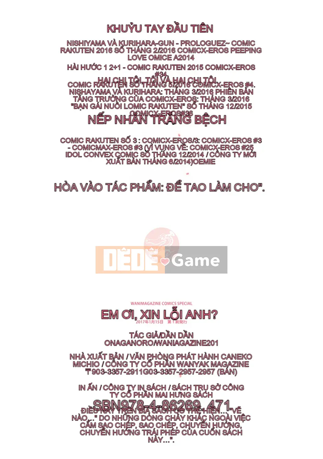 [Kazeyo Mahousho Production] [Naganoro] Xin lỗi vì đã nghịch ngợm?