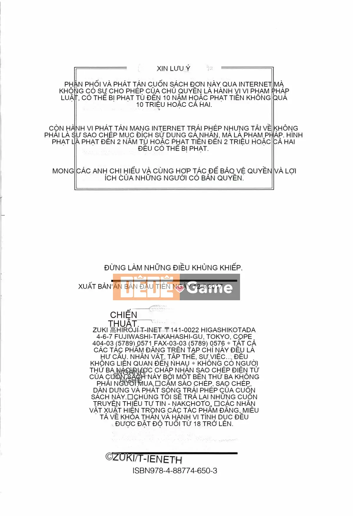 [Zuki Itsuki] Đừng làm những điều tồi tệ