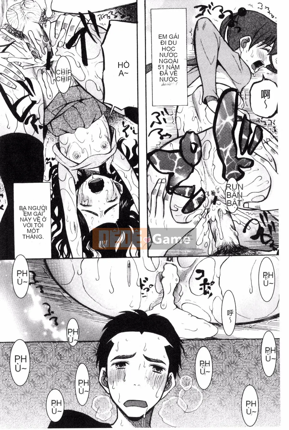 [Hoshitsuki Neon] Bốn cô em gái, bối rối xuất tinh