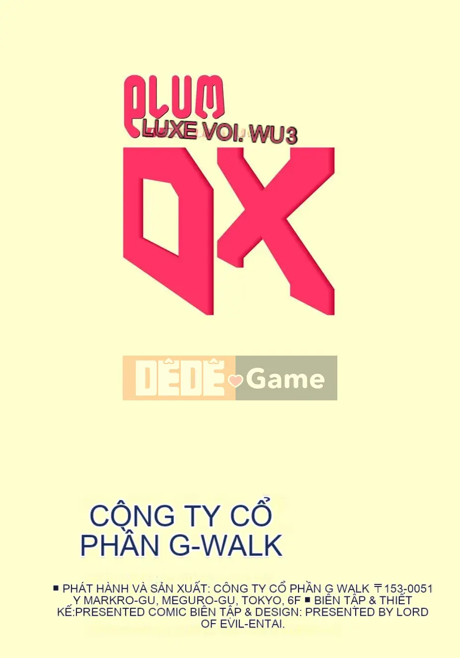 PLUM DX 3 Mani tôn sùng truyện tranh cảm giác mới