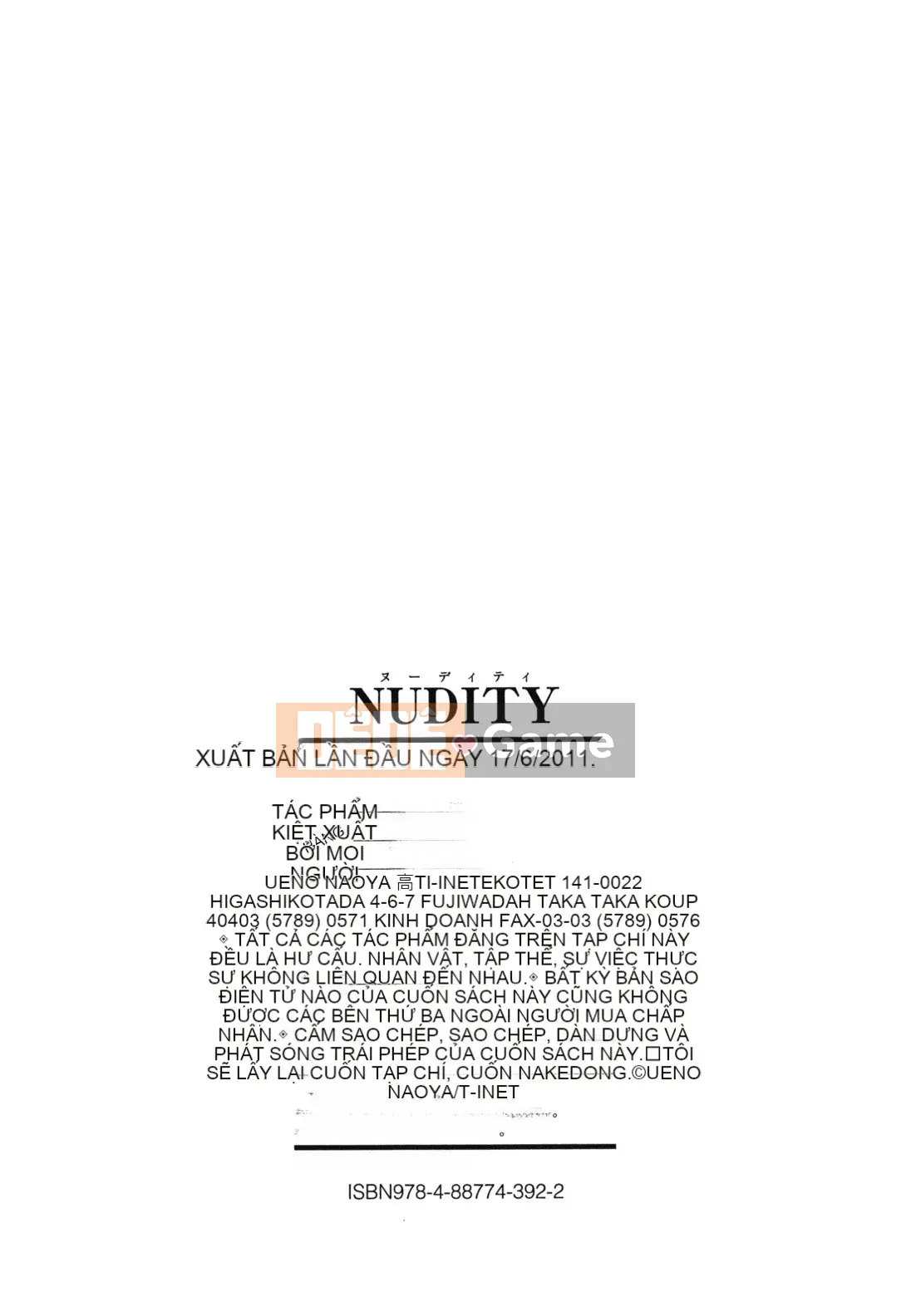[Ueno Naoya] Khỏa thân