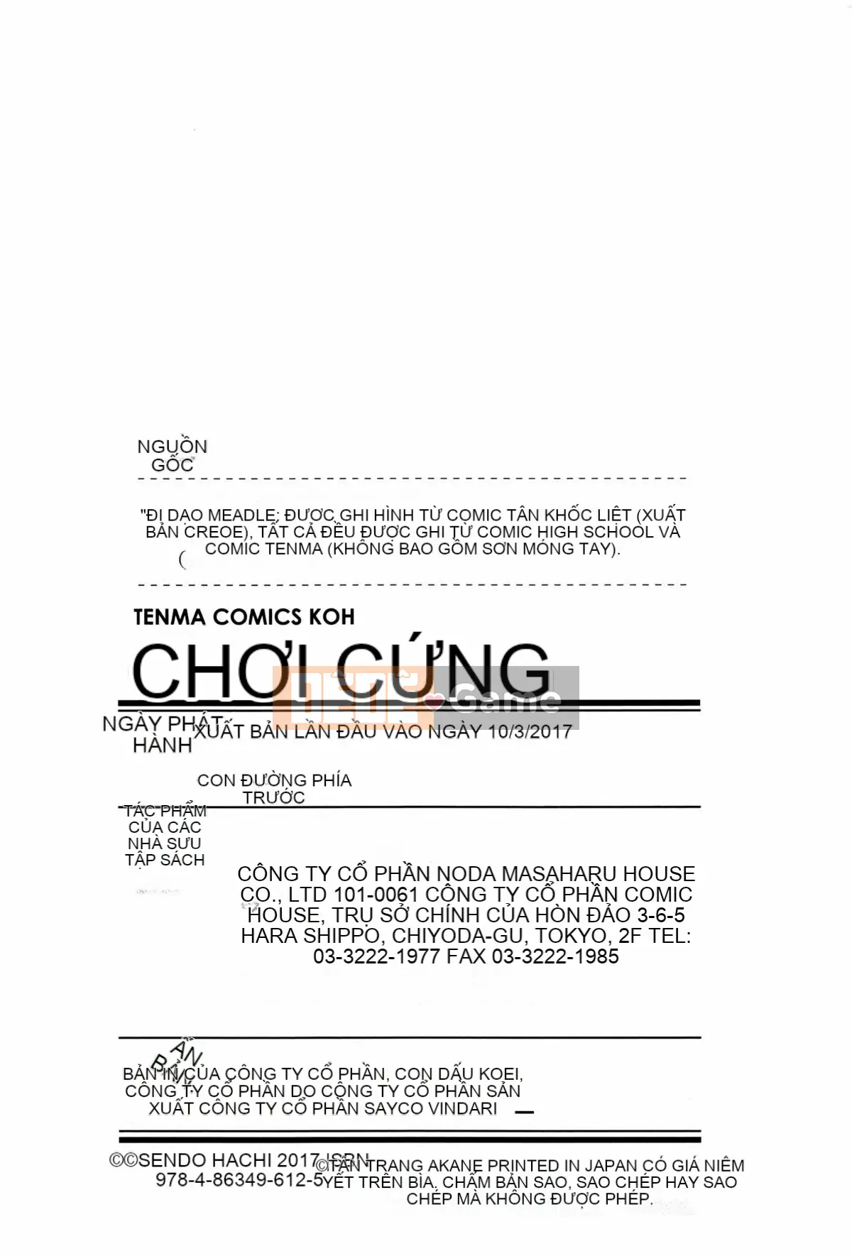 [Sendohachi] Hãy phá vỡ