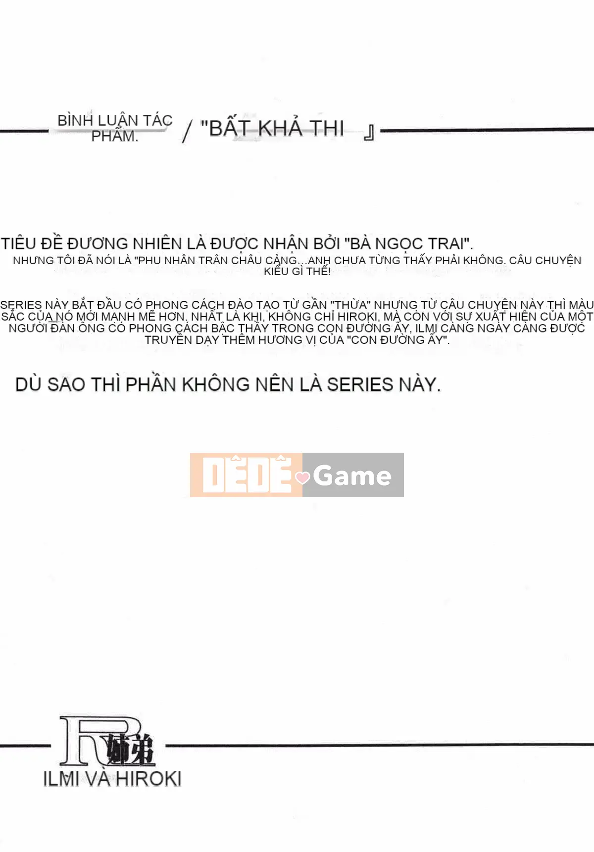 [Ký sinh trùng] R anh chị em thấp hơn