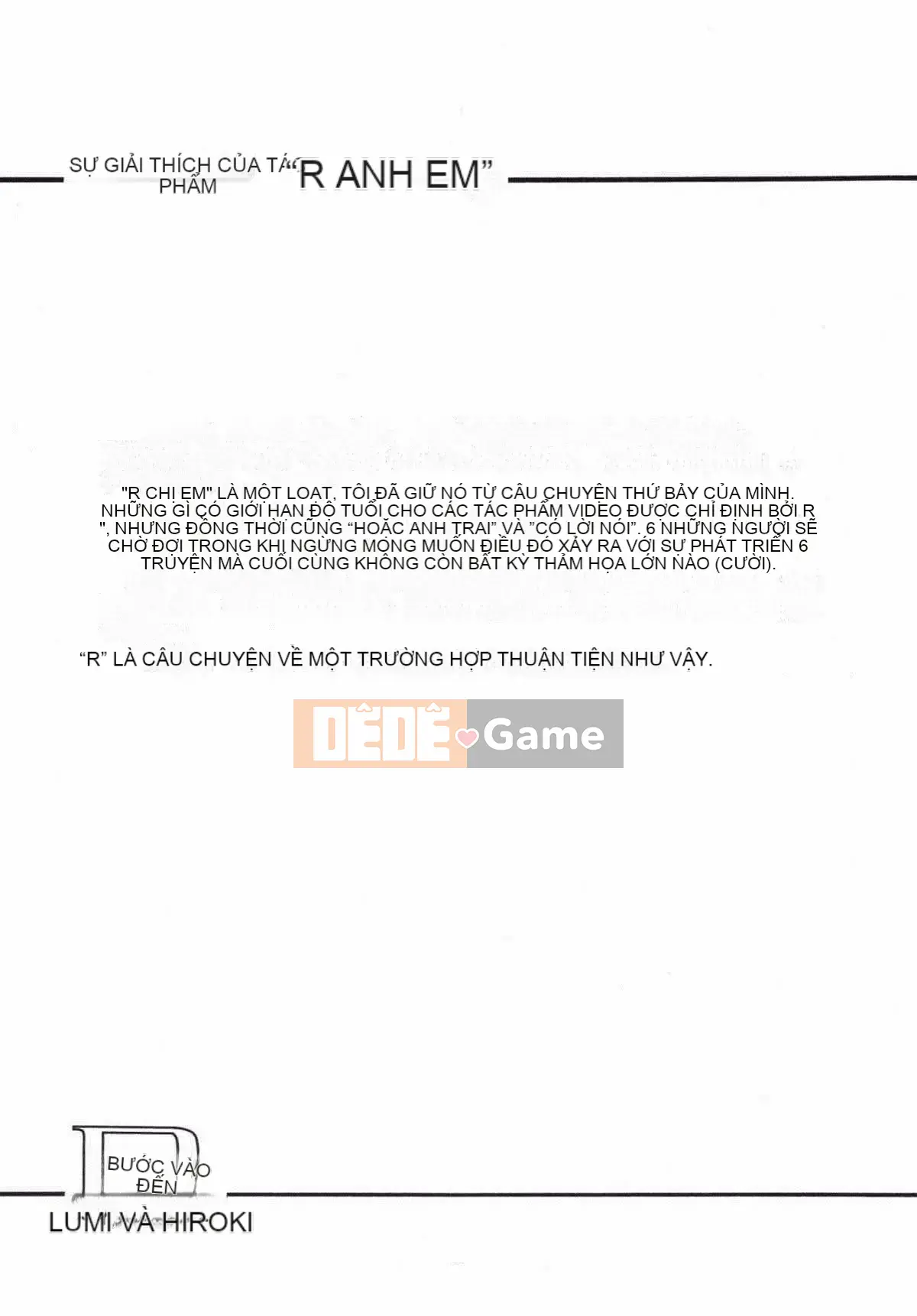 [Ký sinh trùng] R anh chị em thấp hơn