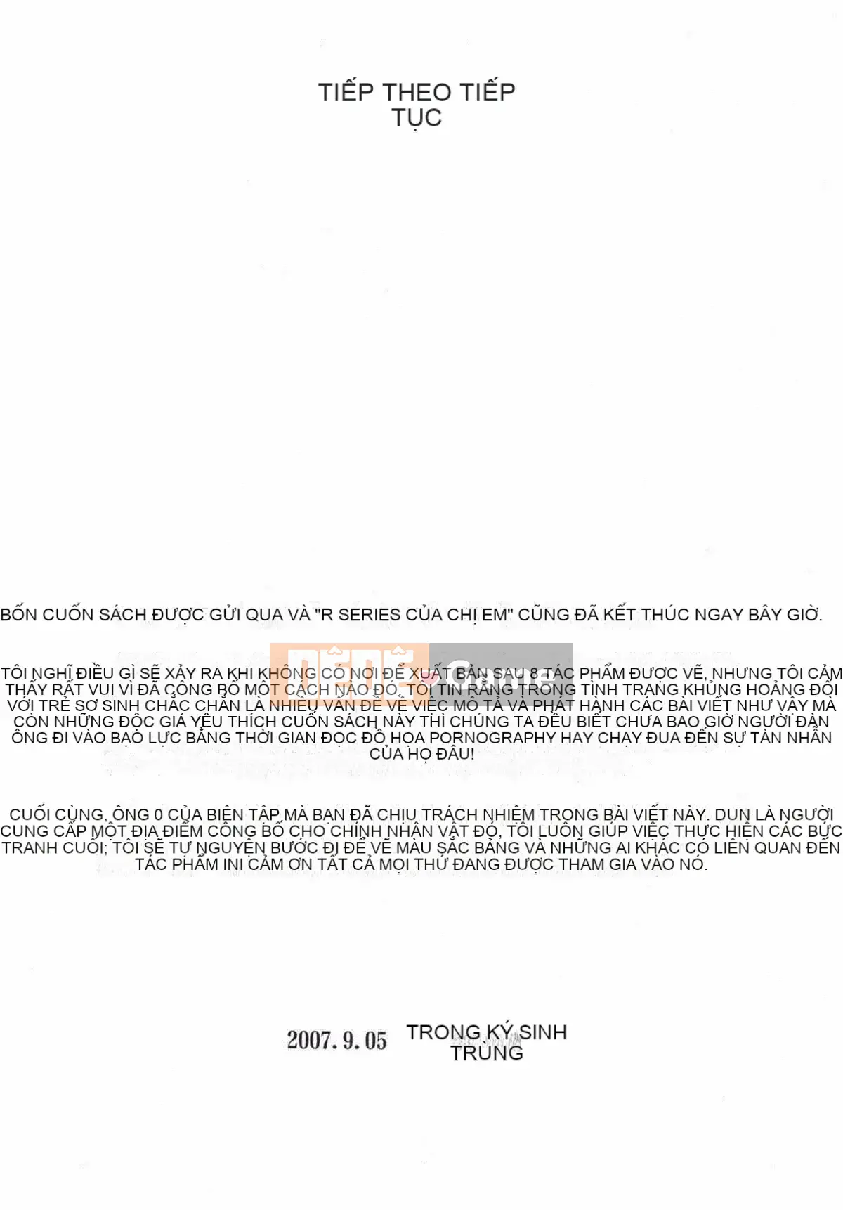 [Ký sinh trùng] R anh chị em thấp hơn