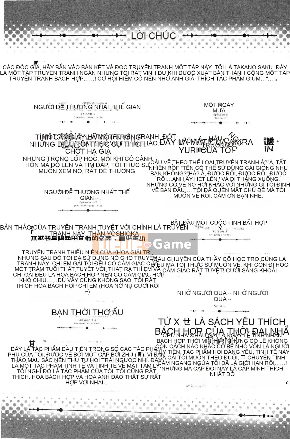 [Takenosaku] Bạn gái và tình yêu bí mật của tôi