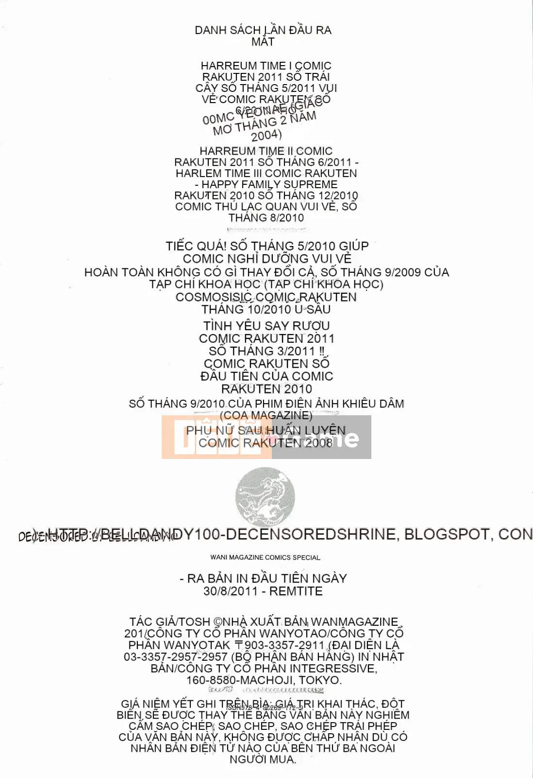 [tosh] Thời gian hậu cung