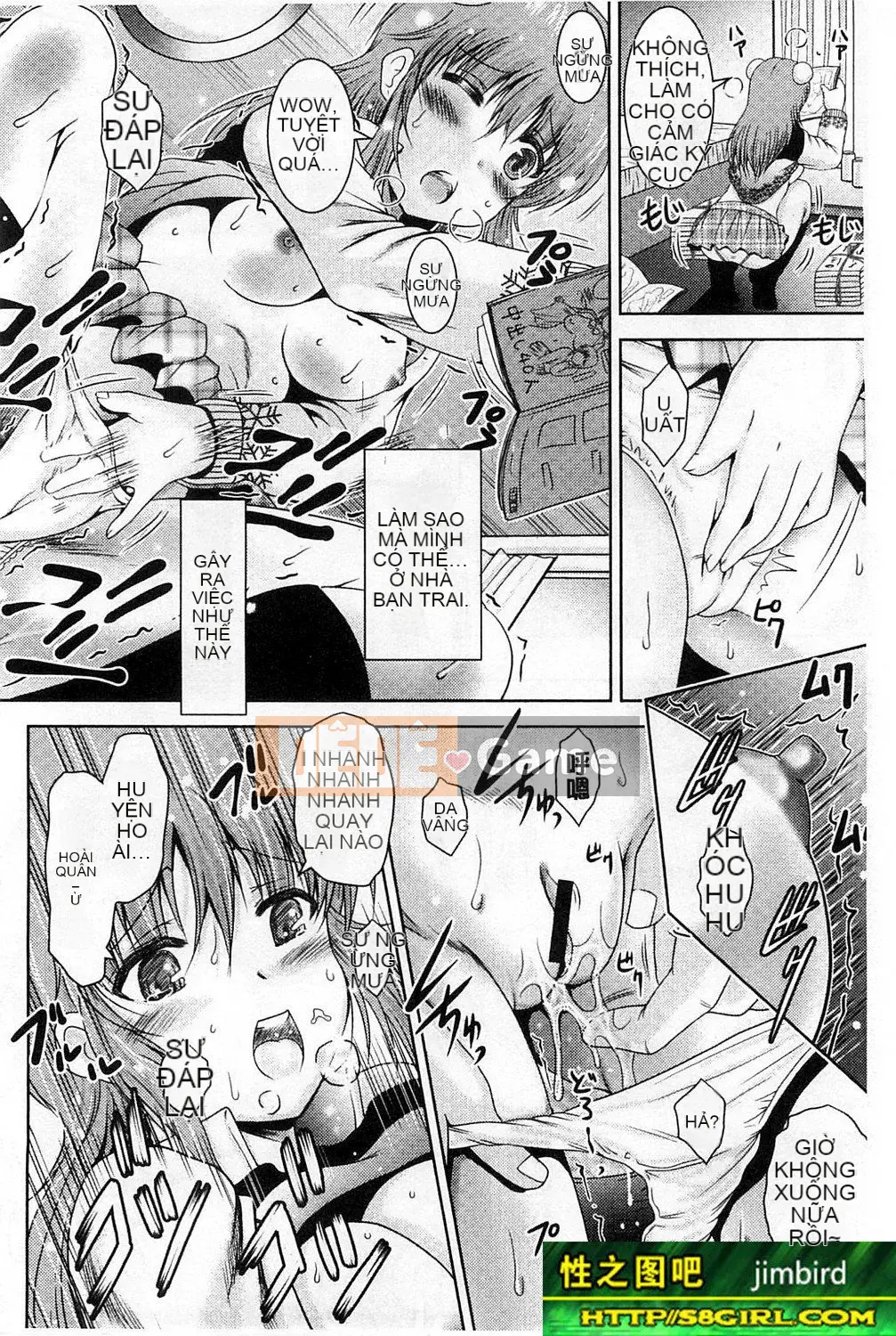 Bạn gái la hét từ phòng bên cạnh