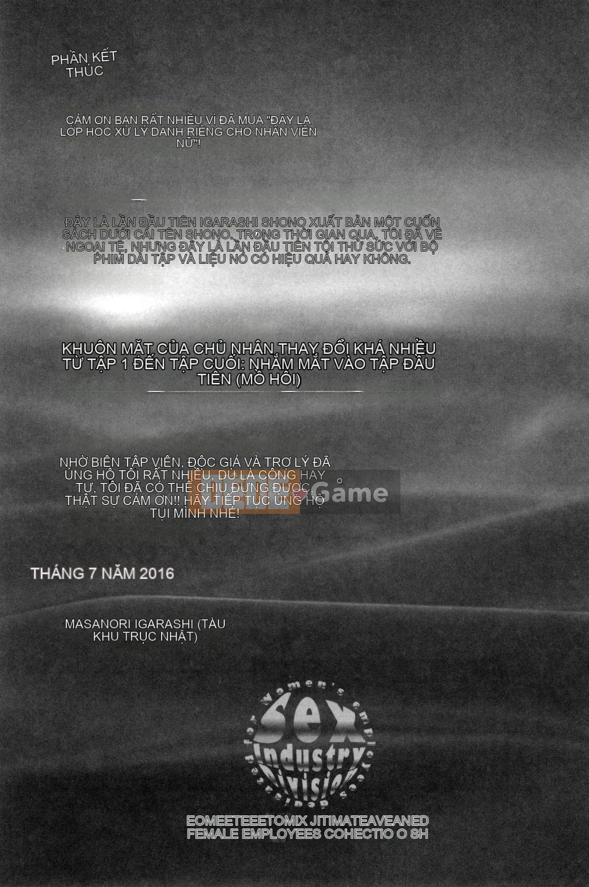 [Igarashi Shono] Đây là phần xử lý tình dục dành riêng cho nhân viên nữ