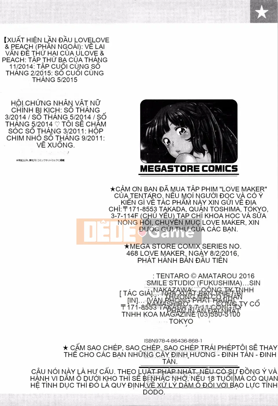 [Tentaro] Người tạo tình yêu