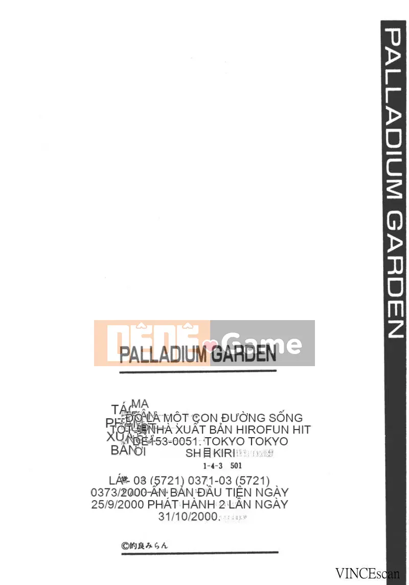 [Miran Matora] VƯỜN PALLADIUM