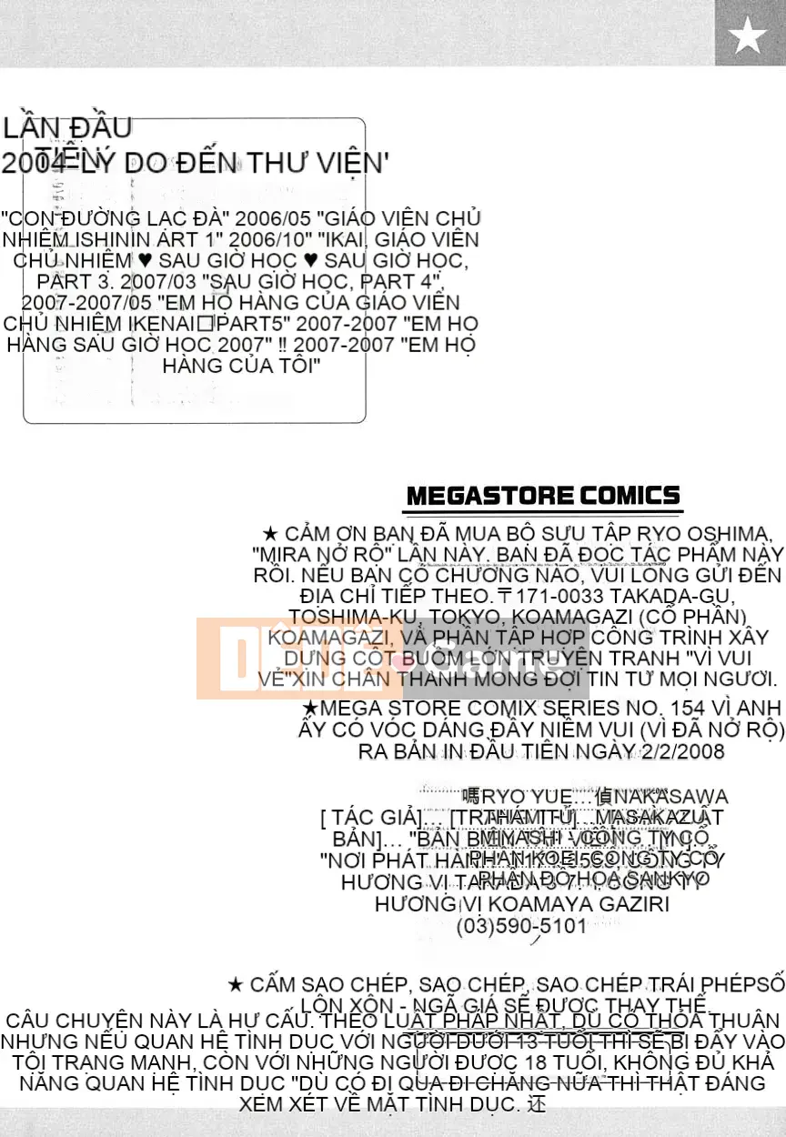 [Ryo Oshima] Nở hoa trong niềm vui