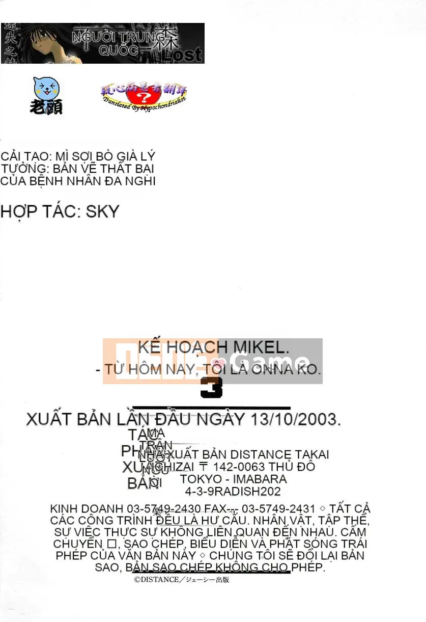[DISTANCE] Kế hoạch Michael 3