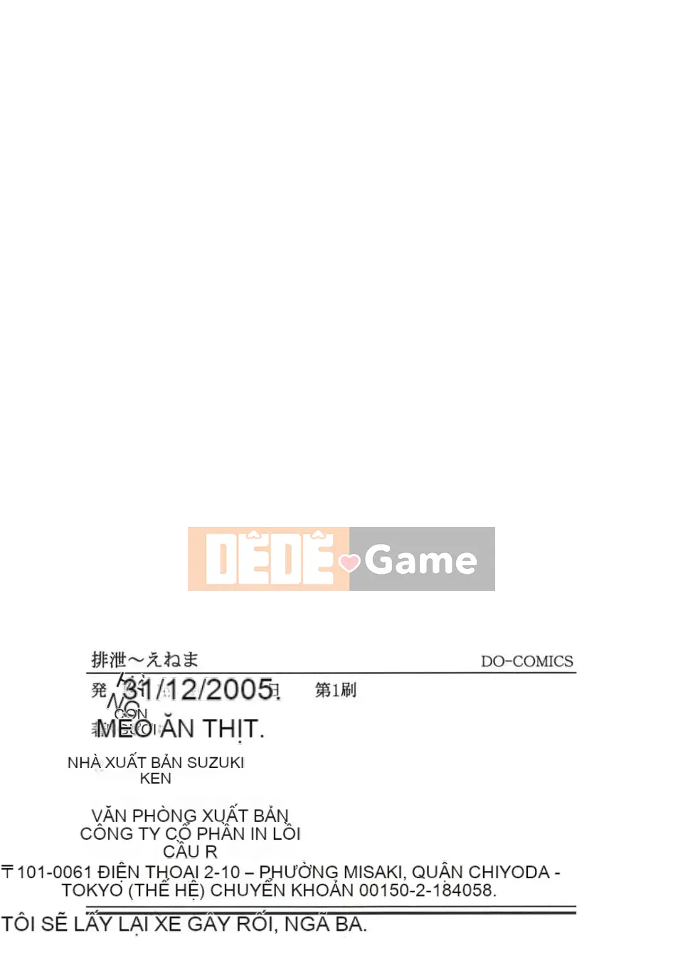 [Kiaineko] Bài tiết