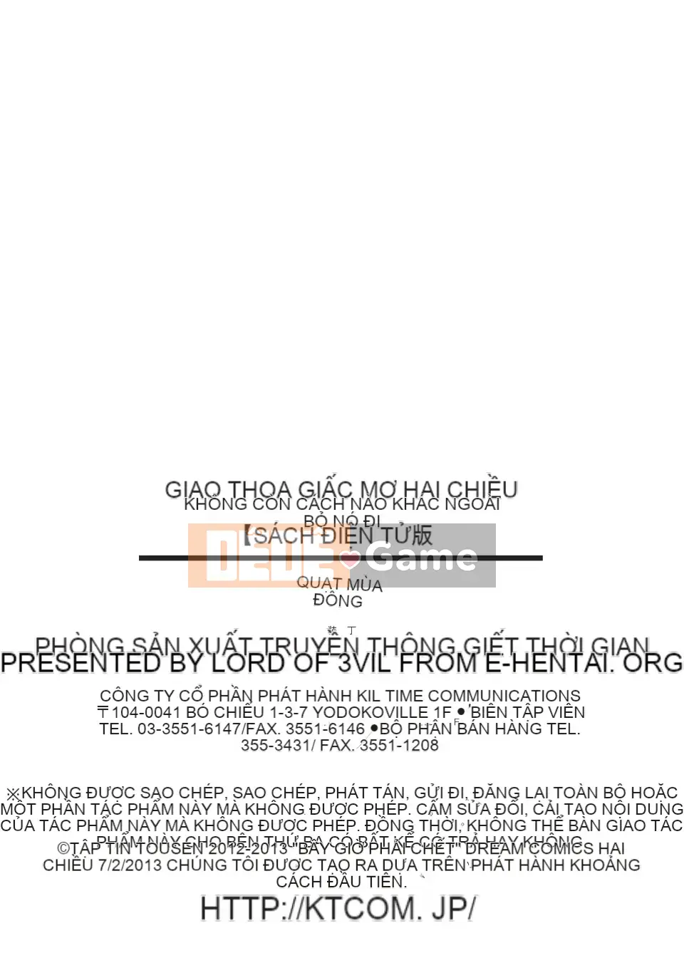 [Tousen] Tôi không còn lựa chọn nào khác ngoài gục ngã